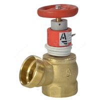 Клапан пожарный латунь КПЛ угловой 125 гр с датчиком положения Апогей (арт.  31514)