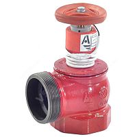 Клапан пожарный чугун КПЧМ угловой 90 гр с датчиком положения Апогей (арт.  31517)