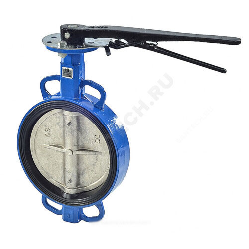 Затвор дисковый поворотный чугун межфл диск чугун манжета EPDM с рукояткой Артикул 22136 фото 2 Затвор дисковый поворотный чугун межфл диск чугун манжета EPDM с рукояткой Артикул 22136 фото 2