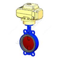 Затвор дисковый поворотный чугун межфл диск нерж с эл/приводом Nutork VPI4449-N24EP Tecofi (арт.  40987)