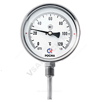 Термометр биметаллический Дк100 радиальный 60С БТ-52.220 Росма (арт.  54858)