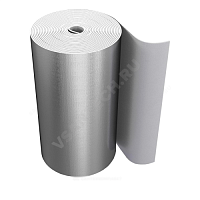 Рулон вспененный полиэтилен SUPER AL толщина 5 мм Тмакс=95°C серый с покрытием алюминиевая фольга Energoflex (арт.  25688)