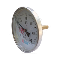 Термометр биметаллический Дк100 осевой 120С ТБ100 Метер (арт.  29790)