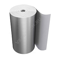 Рулон вспененный полиэтилен SUPER AL толщина 15 мм Тмакс=95°C серый с покрытием алюминиевая фольга Energoflex (арт.  44190)