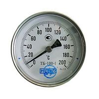 Термометр биметаллический Дк100 осевой 160С ТБ100 Метер (арт.  29795)