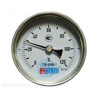 Термометр биметаллический Дк80 осевой 120С ТБ80 Метер (арт.  29774)