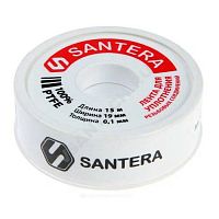 Лента ФУМ PTFE 19ммх15м катушка цвет: белый среда: вода Santera (арт.  26568)