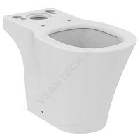 Чаша унитаза белая горизонтальный выпуск CONNECT AIR AquaBlade Ideal Standard (арт.  61632)