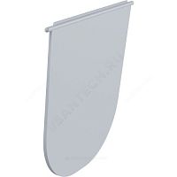 Заглушка торцевая пластиковая серый для дождеприемника Alca Plast (арт.  39169)