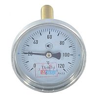 Термометр биметаллический Дк63 осевой 120С ТБ63 Метер (арт.  29784)