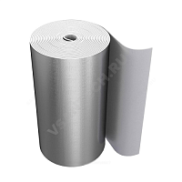 Рулон вспененный полиэтилен SUPER AL толщина 20 мм Тмакс=95°C серый с покрытием алюминиевая фольга Energoflex (арт.  44189)